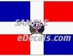 CNF304 Dominican Flag Decal