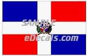 CNF304 Dominican Flag Decal