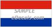  CNF311 Netherlands Flag Decal