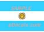 CNF315 Argentina Flag Decal