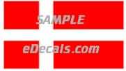 CNF319 Denmark Flag Decal