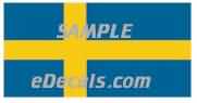  CNF324 Sweden Flag Decal