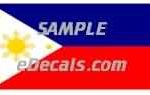 CNF327 Philipines Flag Decal