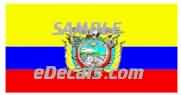  CNF328 Ecuador Flag Decal
