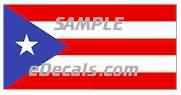  CNF329 Puerto Rico Flag Decal