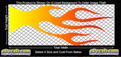 COL702 Color Fade Flame Decal