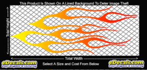 COL704 Color Fade Flame Decal