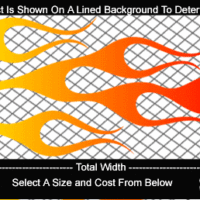  COL706 Color Fade Flame Decal