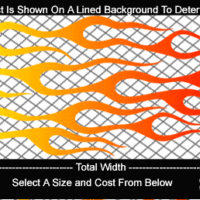  COL707 Color Fade Flame Decal