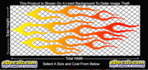 COL707 Color Fade Flame Decal