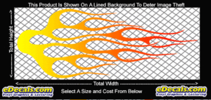 COL710 Color Fade Flame Decal