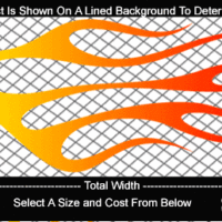 COL711 Color Fade Flame Decal