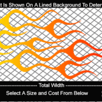  COL712 Color Fade Flame Decal