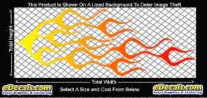 COL712 Color Fade Flame Decal