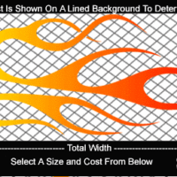  COL713 Color Fade Flame Decal