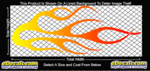 COL713 Color Fade Flame Decal