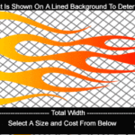 COL715 Color Fade Flame Decal