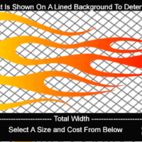  COL715 Color Fade Flame Decal