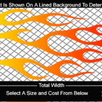  COL717 Color Fade Flame Decal