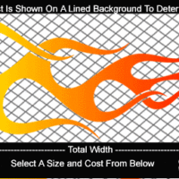  COL719 Color Fade Flame Decal