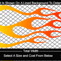  COL720 Color Fade Flame Decal