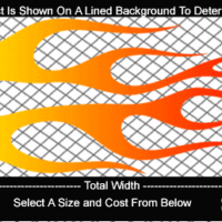  COL721 Color Fade Flame Decal