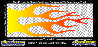 COL721 Color Fade Flame Decal