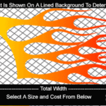 COL722 Color Fade Flame Decal