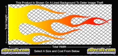 COL723 Color Fade Flame Decal
