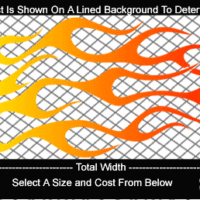  COL724 Color Fade Flame Decal