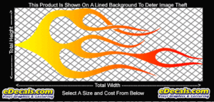 COL725 Color Fade Flame Decal