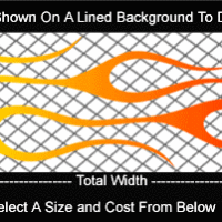 COL726 Color Fade Flame Decal