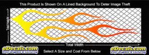 COL726 Color Fade Flame Decal