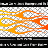  COL729 Color Fade Flame Decal