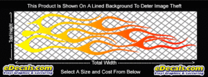 COL729 Color Fade Flame Decal