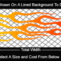  COL731 Color Fade Flame Decal