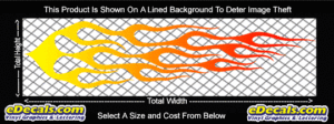 COL731 Color Fade Flame Decal