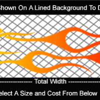  COL732 Color Fade Flame Decal
