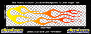 COL732 Color Fade Flame Decal