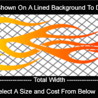  COL733 Color Fade Flame Decal