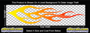 COL733 Color Fade Flame Decal