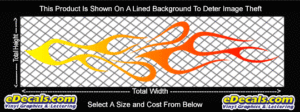 COL734 Color Fade Flame Decal