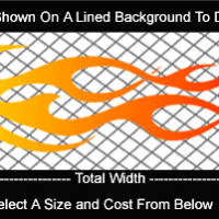  COL735 Color Fade Flame Decal