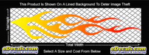 COL735 Color Fade Flame Decal