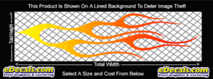 COL737 Color Fade Flame Decal