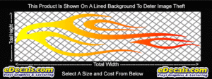 COL740 Color Fade Flame Decal