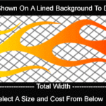 COL741 Color Fade Flame Decal
