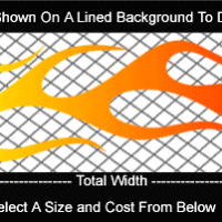  COL741 Color Fade Flame Decal