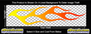 COL741 Color Fade Flame Decal