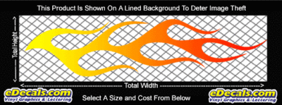 COL741 Color Fade Flame Decal